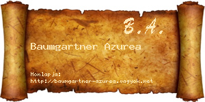 Baumgartner Azurea névjegykártya